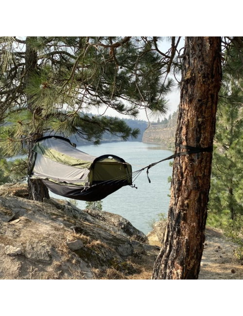 Crua outdoors Hybrid-kompaktes Schutzzelt Biwakzelt - 1 Person - Grün