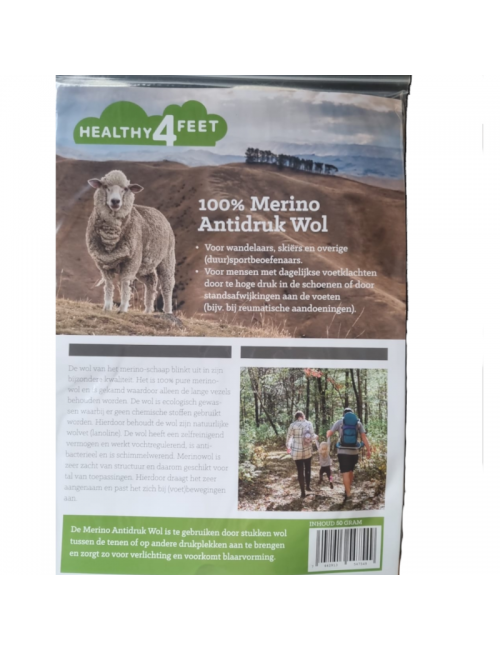 Merino anti-pressure wool -50 grams-extra relief and anti-blistering