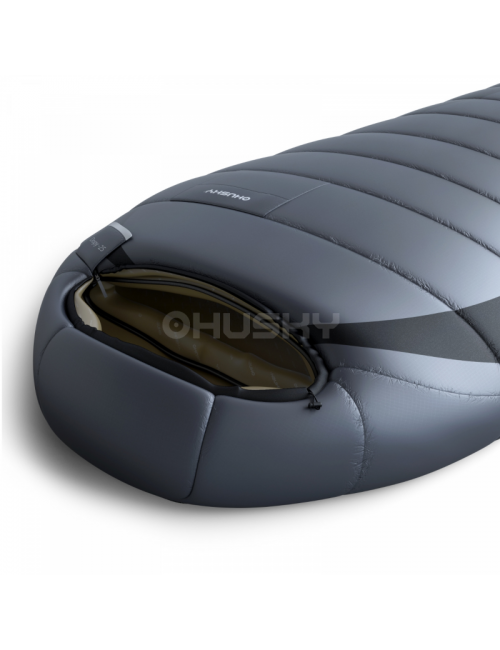 Husky mummy sleeping bag down Dopy New -25°C 220 x 85 cm - Grey/Black
