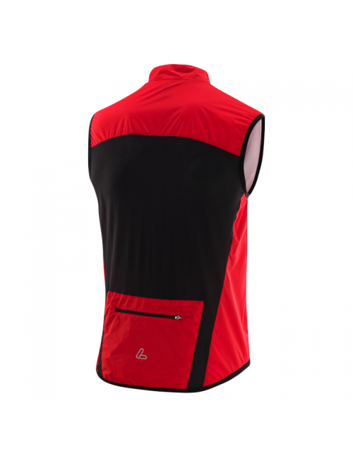 Loeffler senza maniche ciclismo vest M Bike Vest WPM Pocket-Rosso