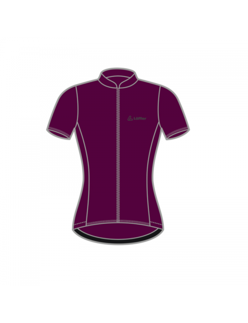 Löffler Kurzarm-Radtrikot mit Radtrikot FZ clear Hotbond® - Lila
