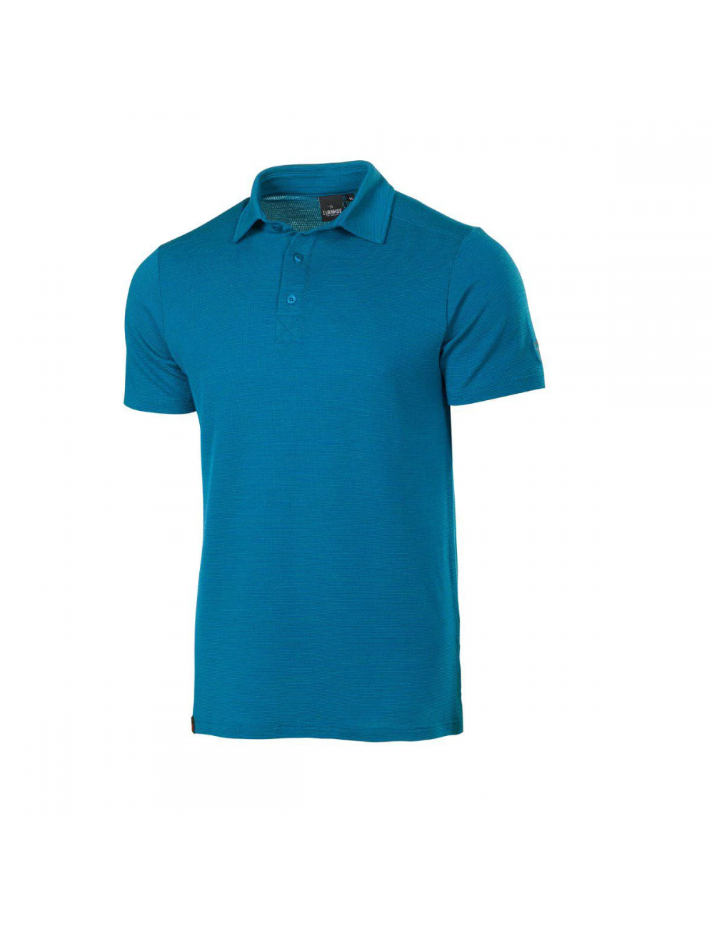 Polo Ivanhoe Elis Blu Elettrico per uomo di Merino e Tencel-Blu