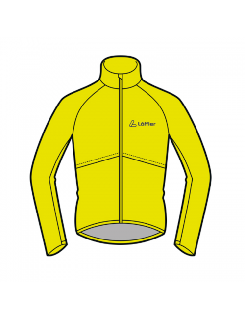 Loeffler cycling jacket long sleeve m bike jacket WPM Pocket-yellow