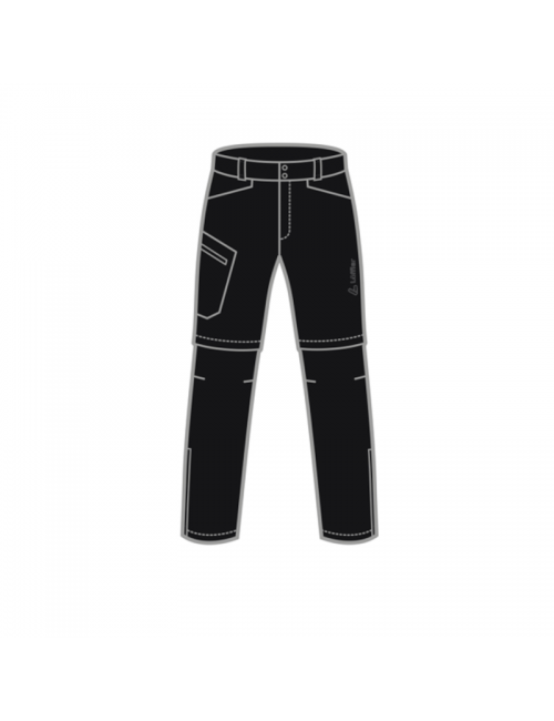 Loeffler zip-off hiking pants m Zip-off Trekking Pants CSL - Black