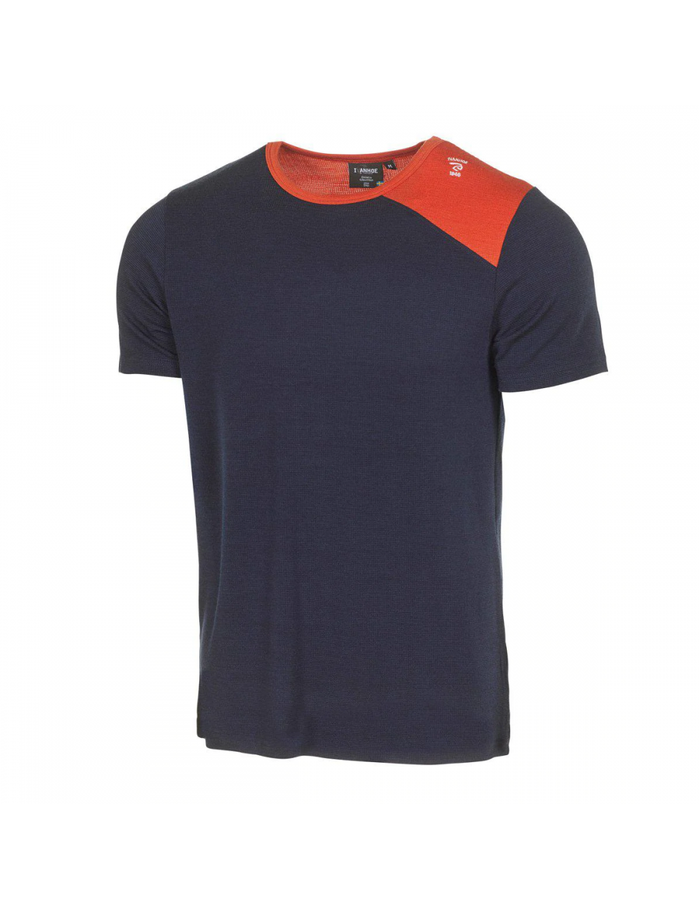 Ivanhoe t-shirt Kian SS Navy voor heren van Merino en Tencel - Blauw