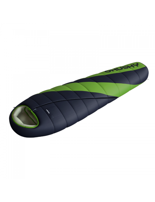 Husky mummy sleeping bag Espace -6°C 2021 220 x 85 cm-Gray with Green