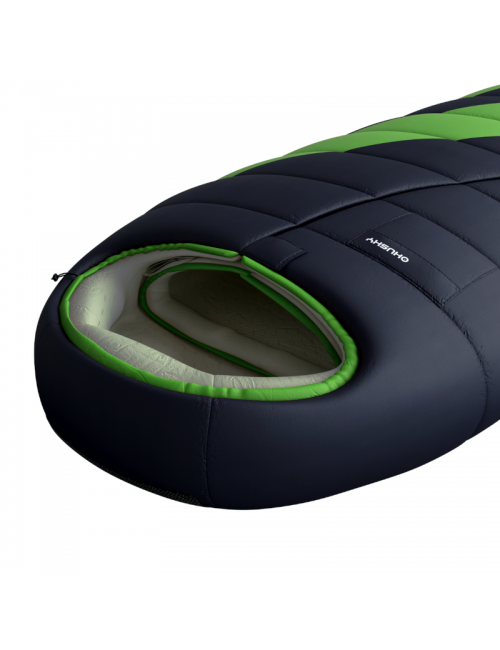 Husky mummyslaapzak Espace -6°C 2021 220 x 85 cm - Grijs met Groen