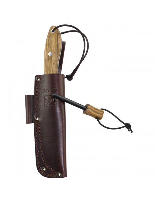 Joker coltello di sopravvivenza Canadiense CB114-P con avviamento di fuoco-Bocote
