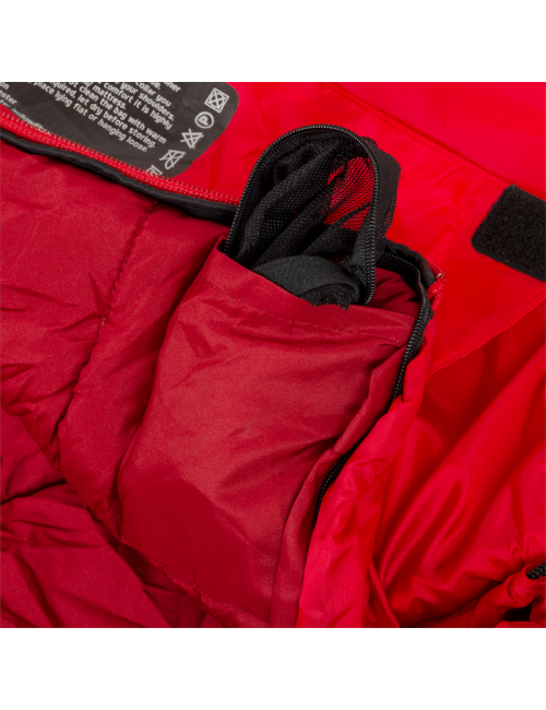 Highlander mummy sleeping bag Trekker 250 -10°C with mosquito net - Red