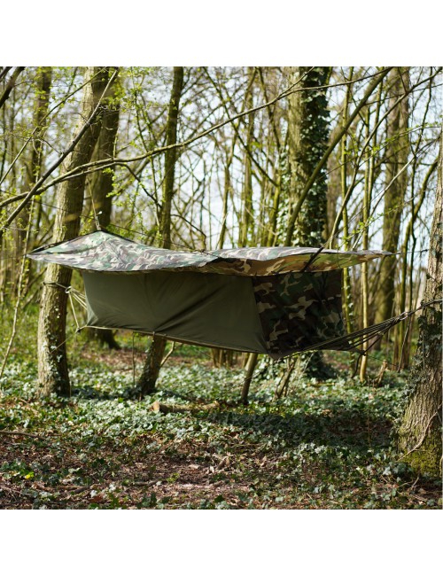 101 Inc Hängematte Dschungel mit Tarp Tarnung French Woodland