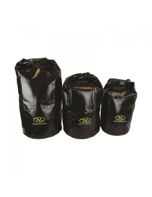 Highlander wasserdichte Tasche Trockentasche Tri-Laminat PVC 44 Liter - Schwarz