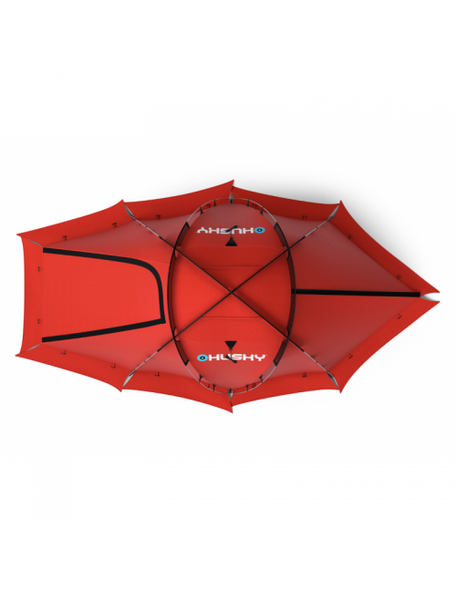 Husky Fighter Extreme 2021 3-4 - lichtgewicht tent - 3-4 persoons - Rood