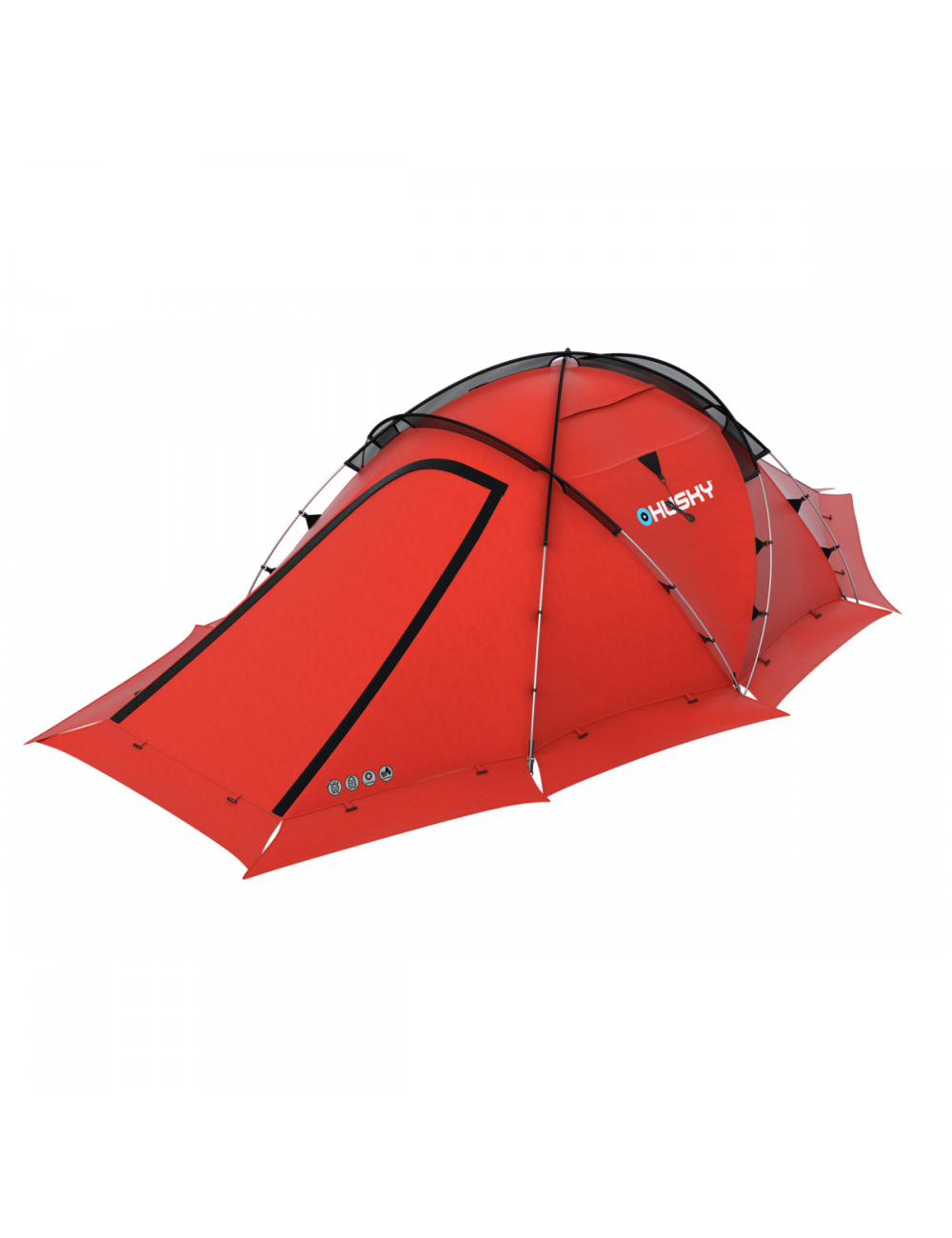 Husky Fighter Extreme 2021 3-4-leichtes Zelt - 3-4 Personen - Rot