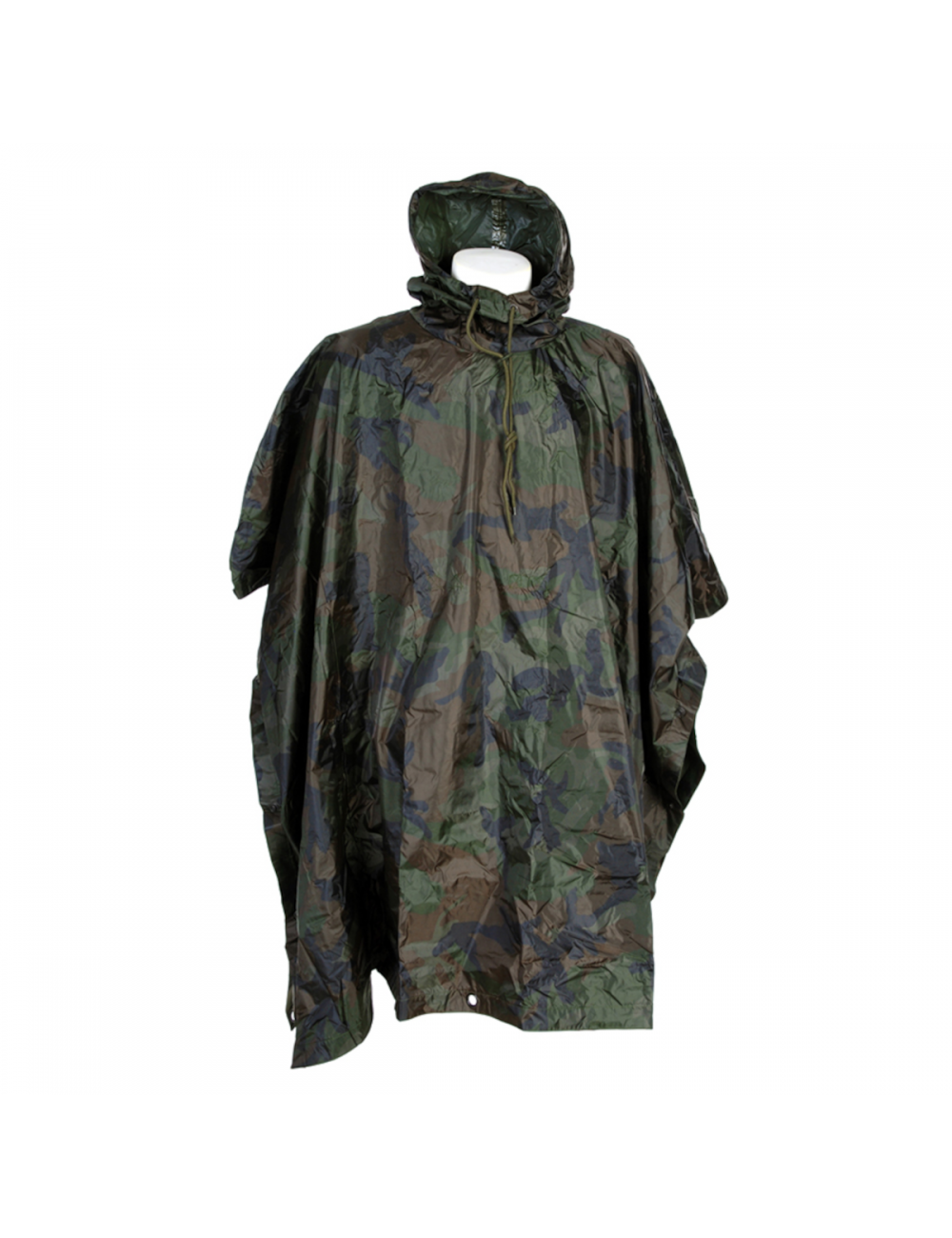 Fostex Poncho heavy Woodland-camouflage green