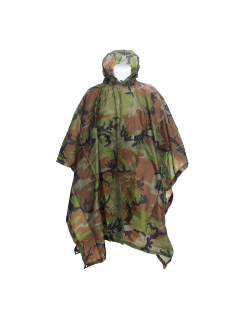 Fostex Poncho Ripstop Woodland-camouflage green