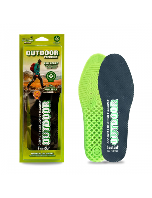 Plantillas Footgel Trekking al aire libre-Eucalipto-verde
