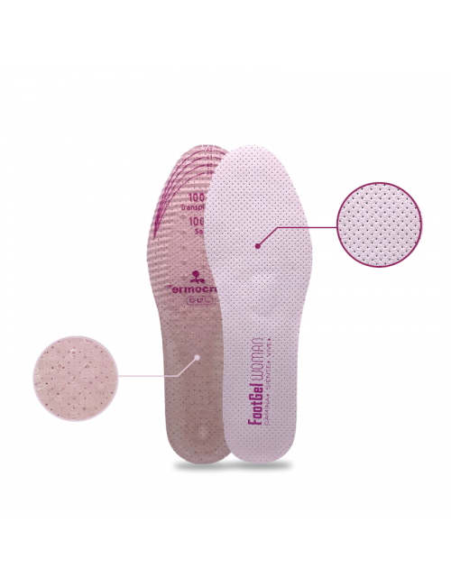 Semelles Footgel Ultra City Wear pour femme-Aloe Vera-Rose
