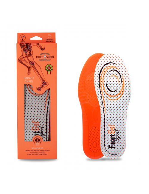 Fußgel Einlegesohlen MultiSport-Orangenduft-Orange