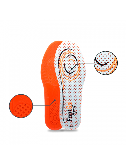 Footgel inlegzolen MultiSport - Sinaasappel geur - Oranje