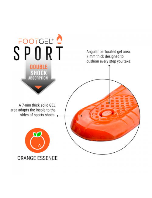 Semelles Footgel MultiSport-parfum orange-Orange