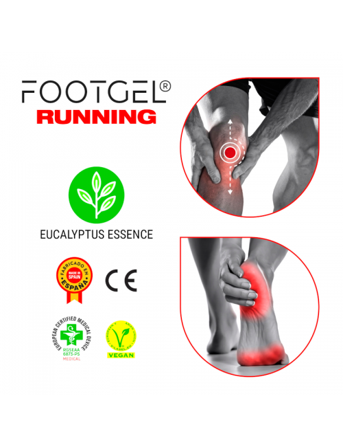 Footgel inlegzolen Running Technical - eucalyptus geur - Rood