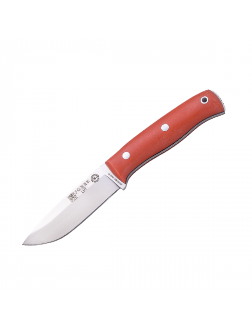 Joker sopravvivenza coltello BS9 Lynx CN111-P con fodero in pelle, avviamento di fuoco