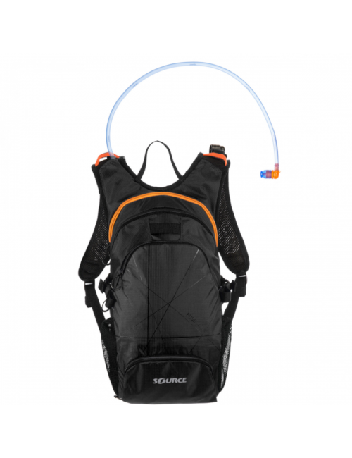 Sac à dos Fuse 3 + 9 litres pour sac d'hydratation Source-noir-orange fluorescent