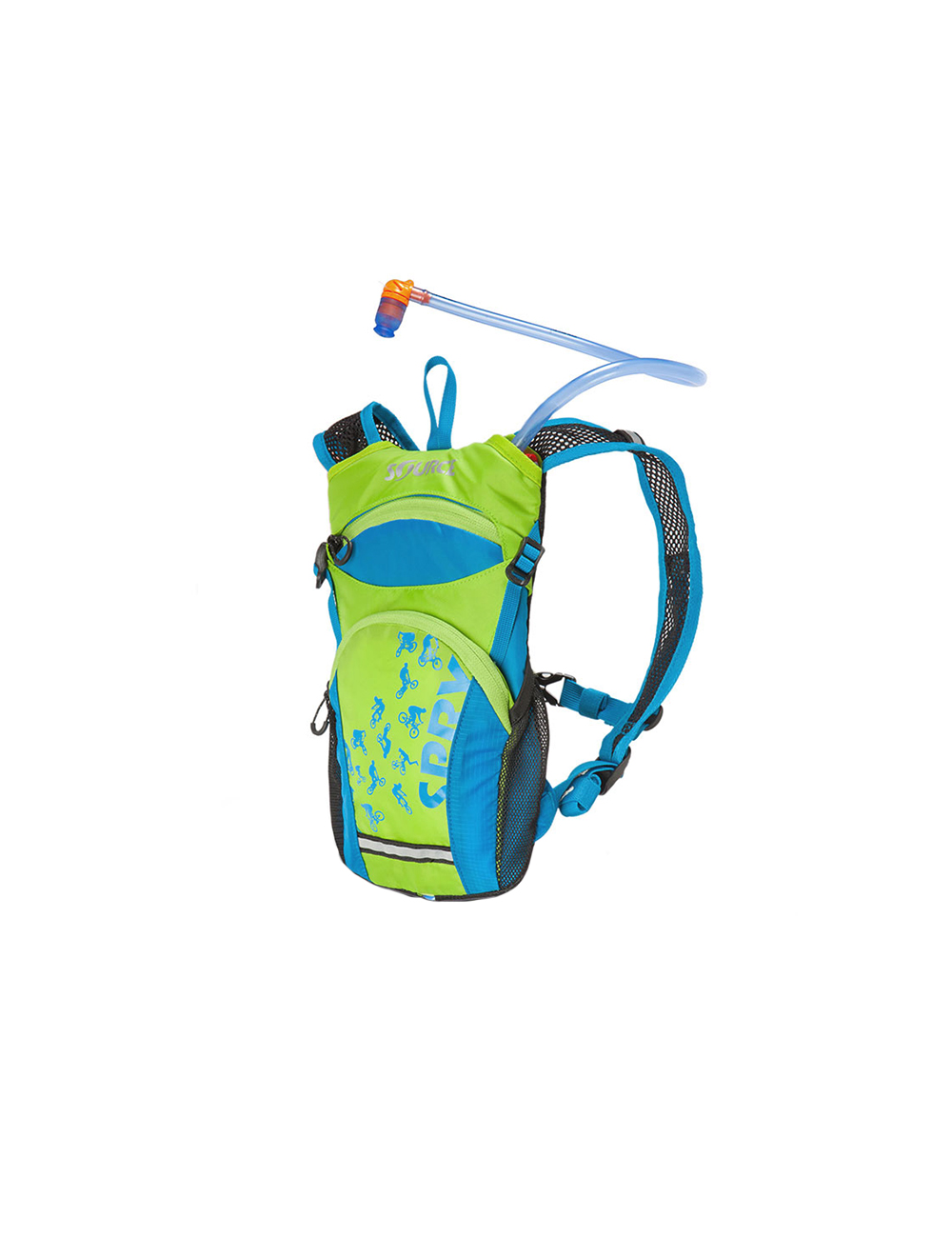 Source hydration pack for children Spry 1.5 liter-Blue-Green