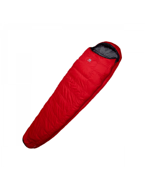 Sac de couchage momie SirJoseph trekking Rimo III 600-gauche 190 cm-Rouge