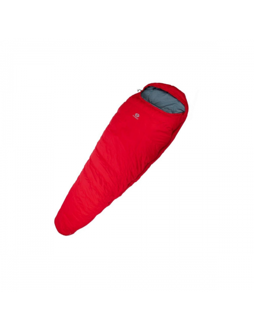 Saco de dormir SirJoseph momia trekking Rimo III 600-izquierda 170 cm-Rojo