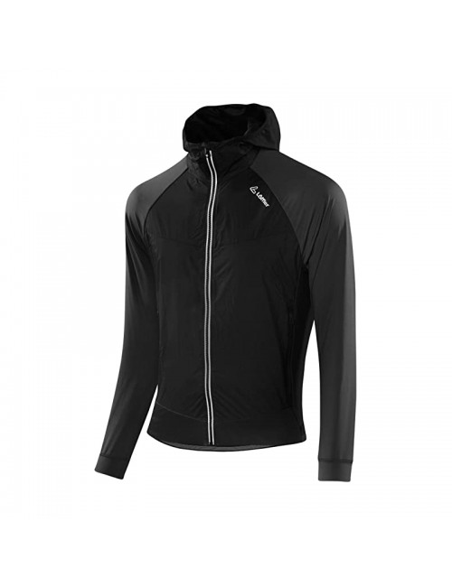 Loeffler Jacket Mountain Sports light Hybrid with hood-black