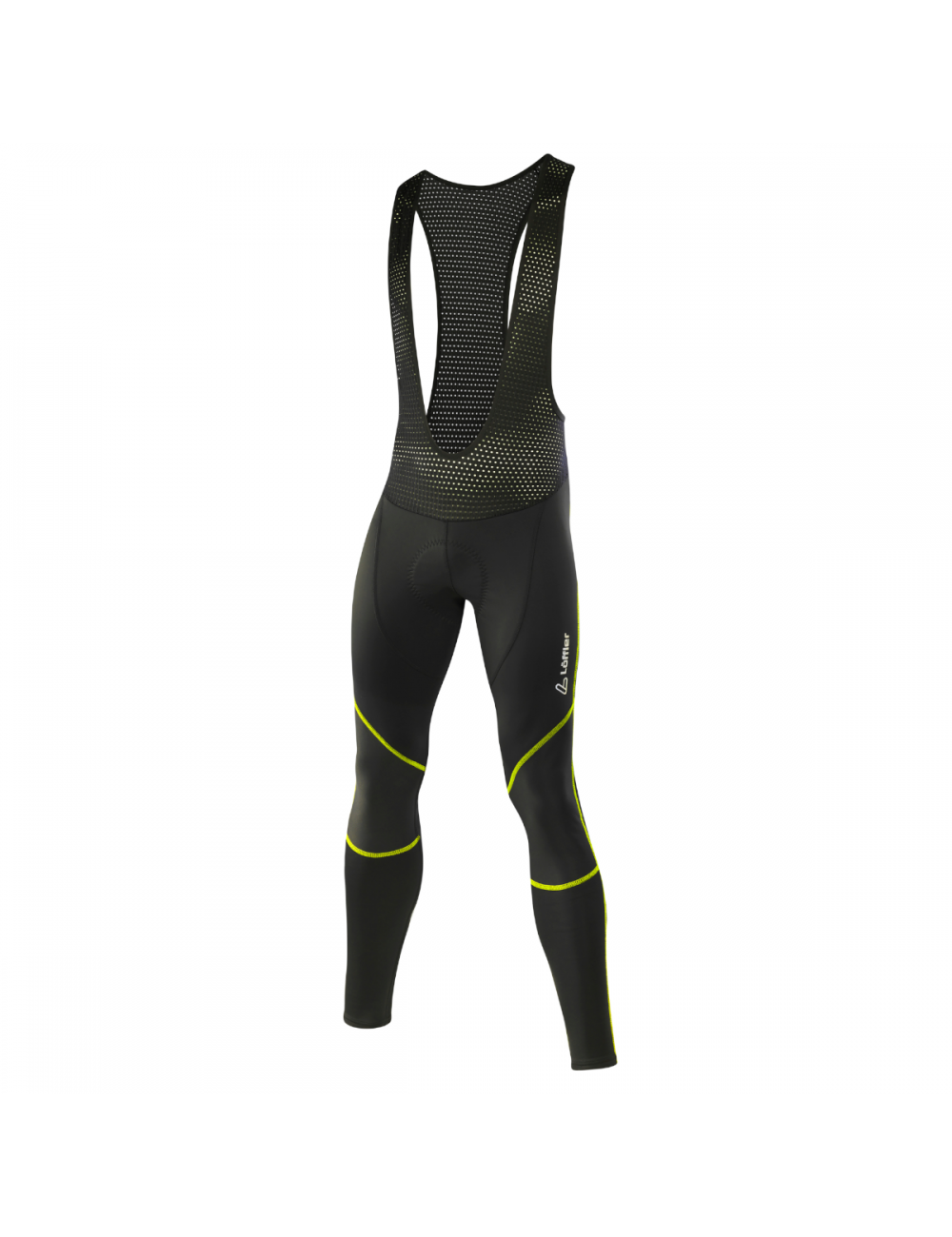Löffler Radhose lang M Trägerhose Ws Elastic für Herren-Schwarz