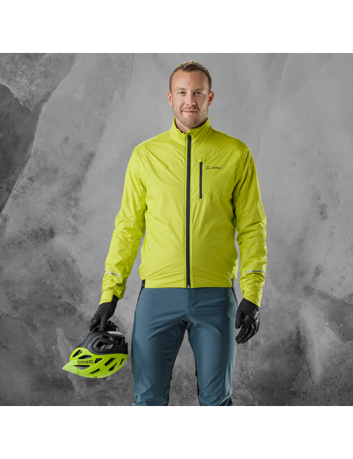 Loeffler wielrenjack lange mouwen M Bike Jacket PL Active - Geel