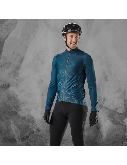 Loeffler manica lunga ciclismo camicia M Bike L / s jersey Crush HOTBOND ® RF-Blu