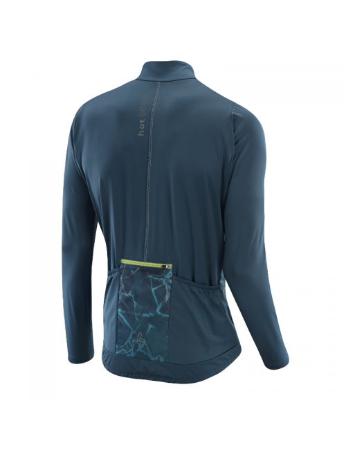 Loeffler wielrenshirt lange mouwen M Bike L/S Jersey Crush Hotbond® RF - Blauw