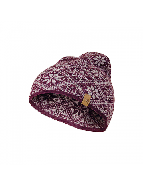 Ivanhoe gebreide muts van wol Freya Red Cabbage - One Size - Rood