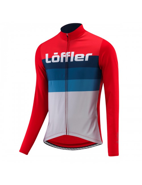 Chemise cycliste Loeffler à manches longues M Bike L/s Maillot Messenger Mid-Rouge