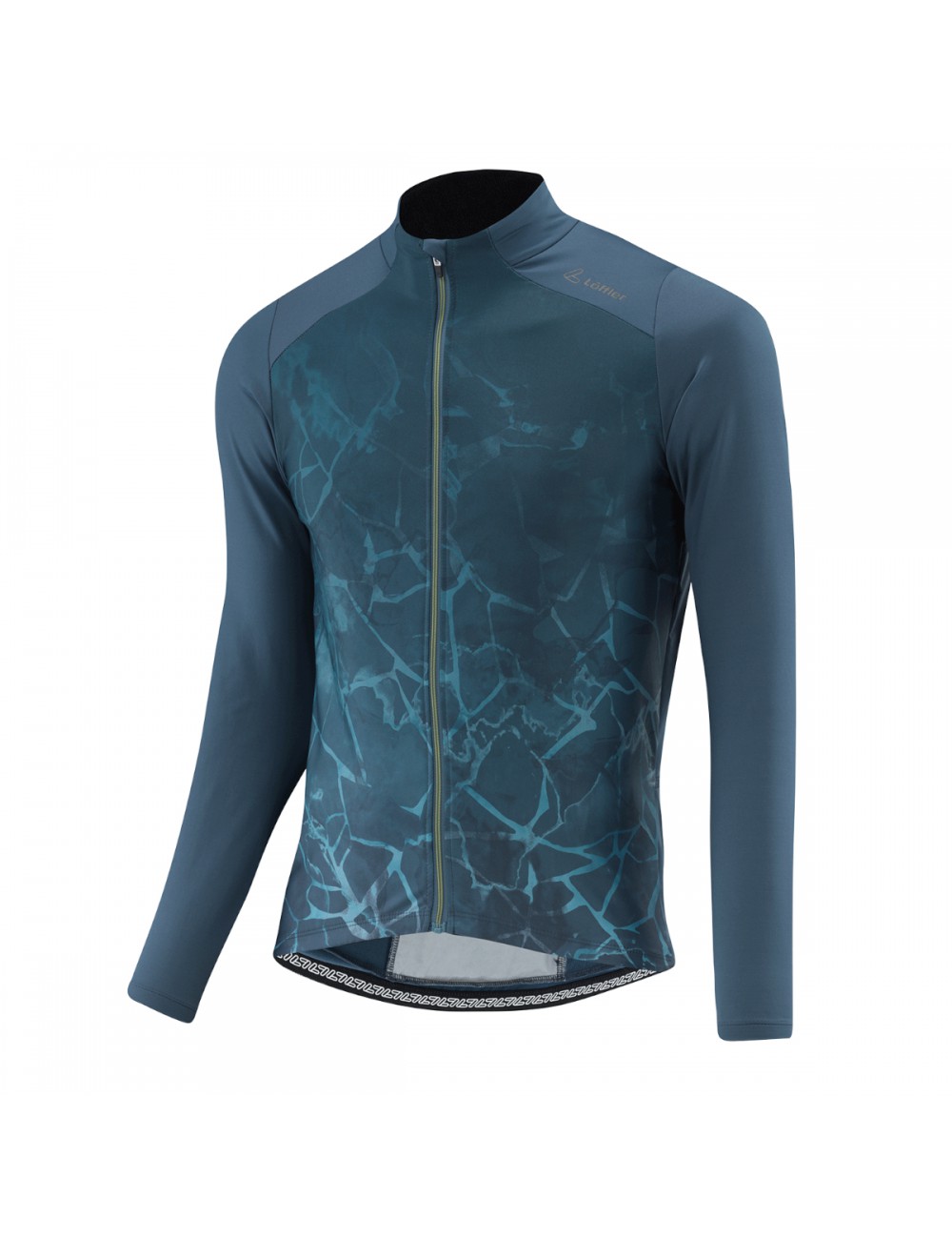 Loeffler wielrenshirt lange mouwen M Bike L/S Jersey Crush Hotbond® RF - Blauw