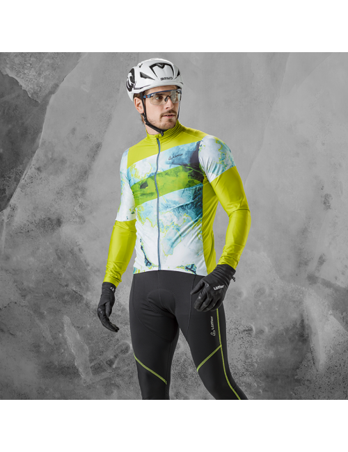 Loeffler cycling jersey long sleeves M Bike L/s jersey Floes-Green