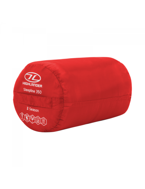 Highlander mummy sleeping bag Sleepline 350 Mummy 4°C-Red