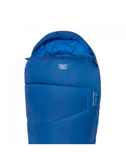 Highlander Sac de couchage momie Sleepline 350 Momie 4°C-Bleu