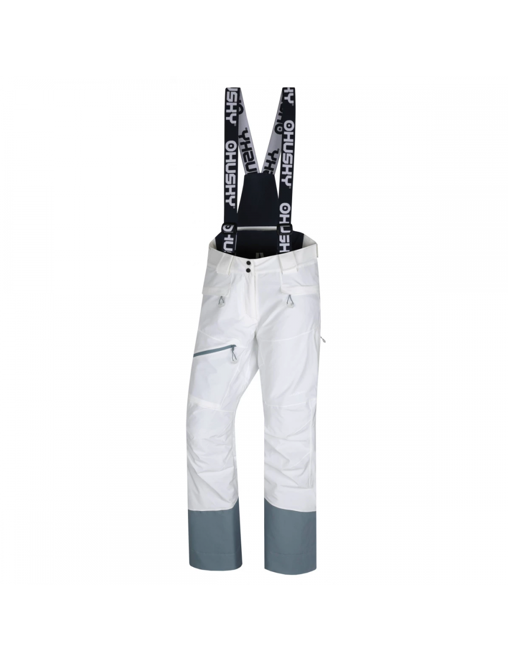 Husky pantaloni da sci per donna Gilep L Stretch 15.000 membrana-Bianco