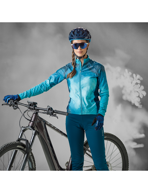 Löffler Radsport Langarmshirt w bike L / s Trikot Vapor Damen-Blau