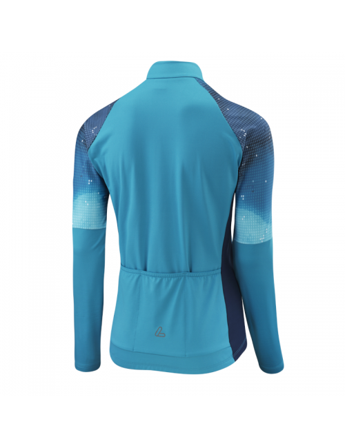 Loeffler ciclismo manica lunga camicia w bike L / s Jersey Vapor donna-Blu
