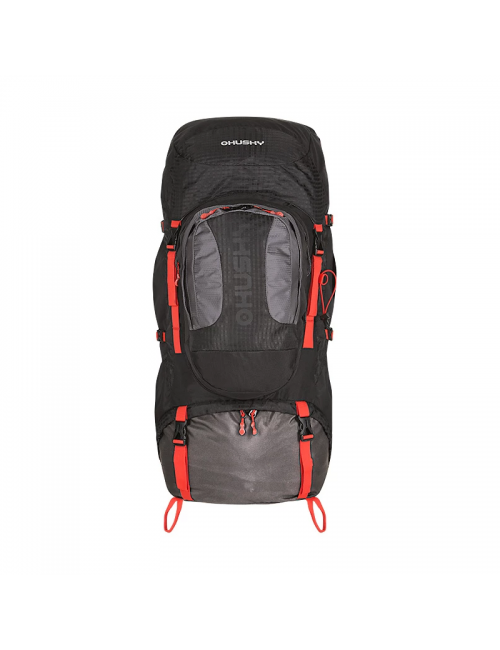 Zaino Husky expedition Samont zaino 60 + 10 litri-nero con Rosso
