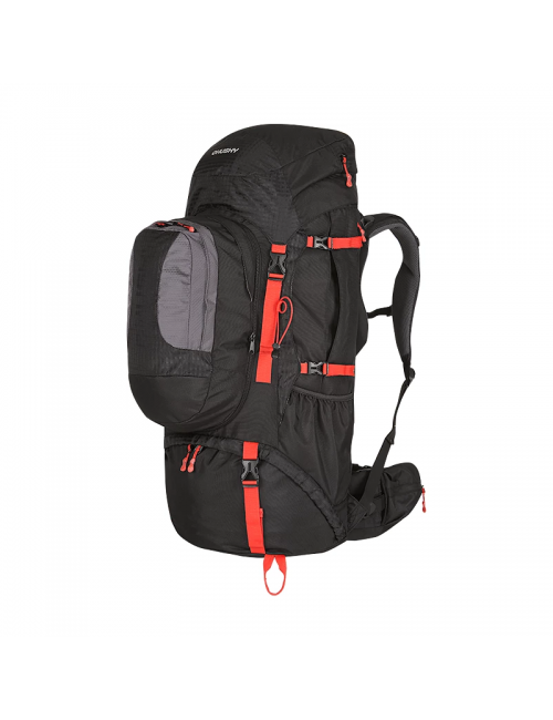 Mochila husky mochila expedition Samont 60 + 10 litros-negro con Rojo
