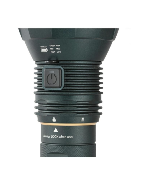 Mactronic Taschenlampe Blitz K12 Hochleistungs-Suchscheinwerfer - 11600 Lumen - Schwarz