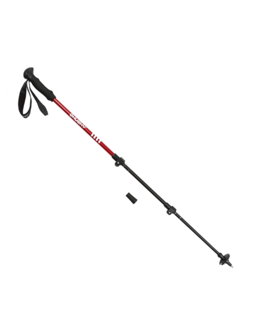 Bastones Husky para caminar (juego) trekking Scaup Cierre abatible de 3 piezas-Rojo