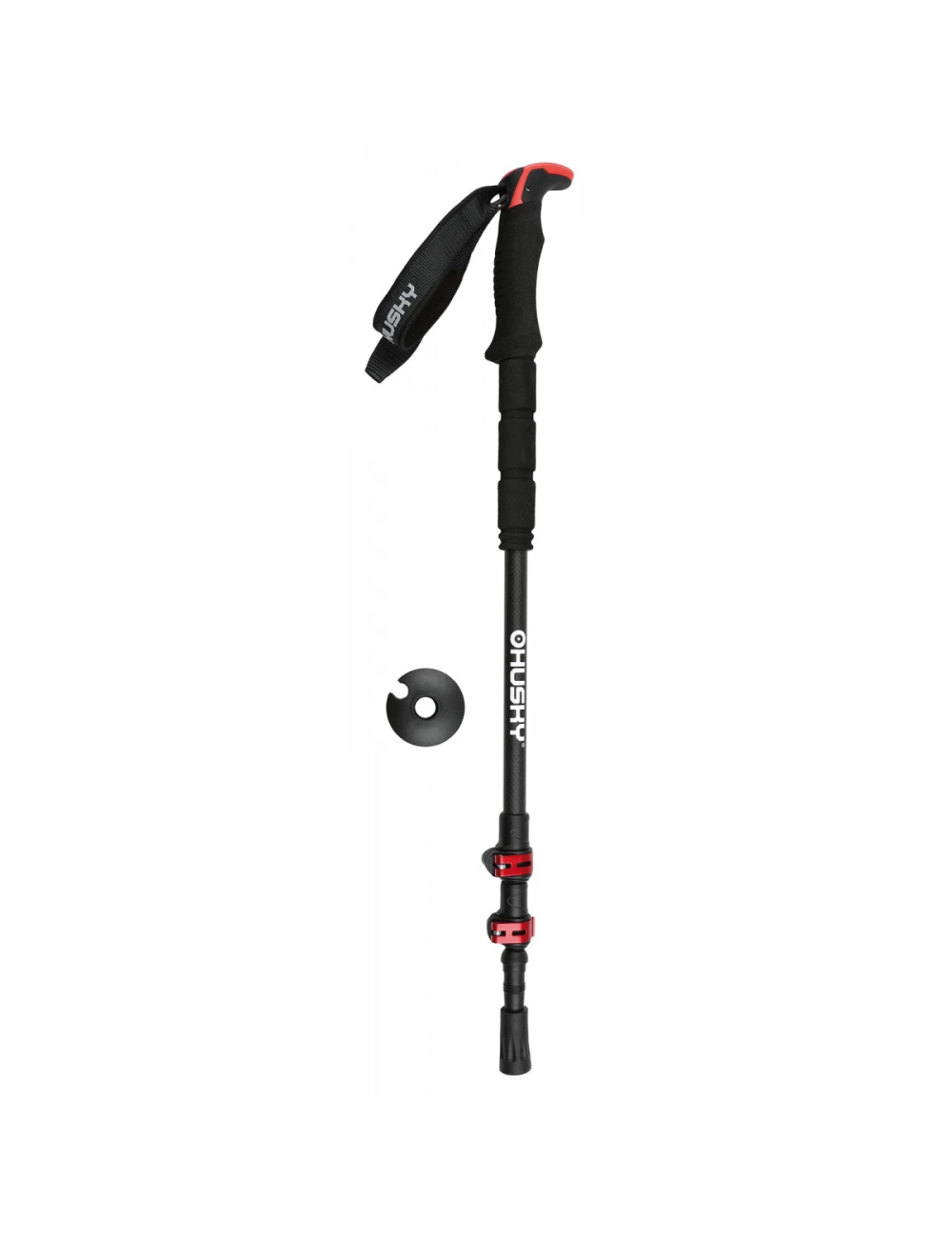 Husky bastoni da passeggio (set) Trekking Sones carbon Flip-lock-Nero