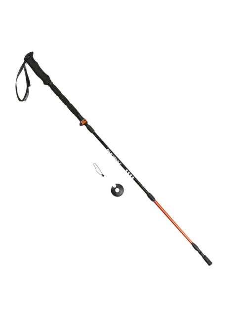 Bastones Husky para caminar (juego) Bastón de trekking plegable con cierre abatible-Negro